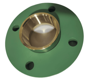 Bimetallic flange threded