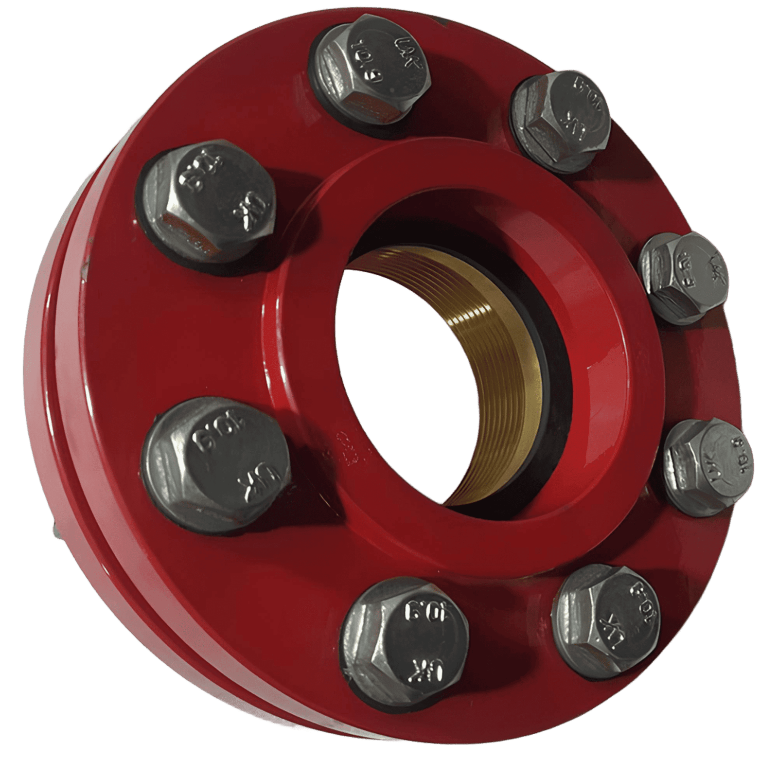 Welded with steel pipe x fpt brass